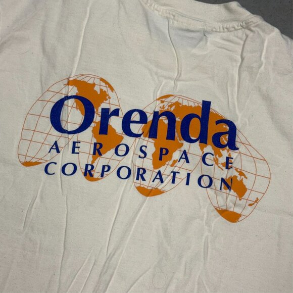 Vintage Orenda Aerospace Corp Aircraft Single Stitch TShirt White XL - Picture 3 of 7